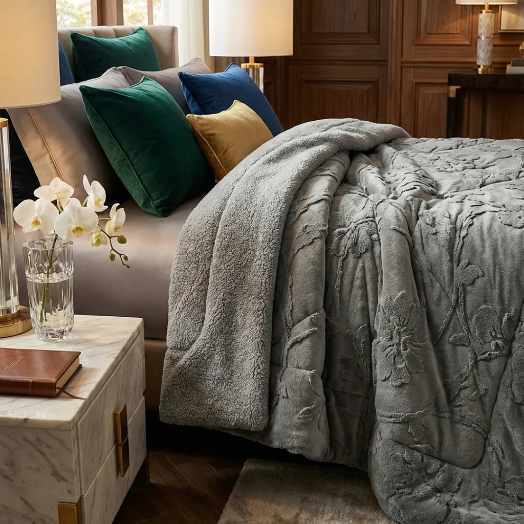 The Karpasah - Super Soft Rabbit Fur and Sherpa Winter Blanket